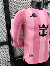 Inter Milan 2025/26 Away Jersey – Player Version – Long Sleeve – Pink