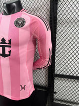 Inter Milan 2025/26 Away Jersey – Player Version – Long Sleeve – Pink