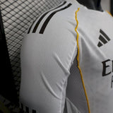 Real Madrid 2025/26 Home Jersey – Player Version – Long Sleeve
