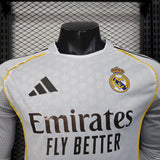 Real Madrid 2025/26 Home Jersey – Player Version – Long Sleeve