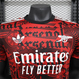 Arsenal 2025/26 Training Training Top – Player Version – Black/Red