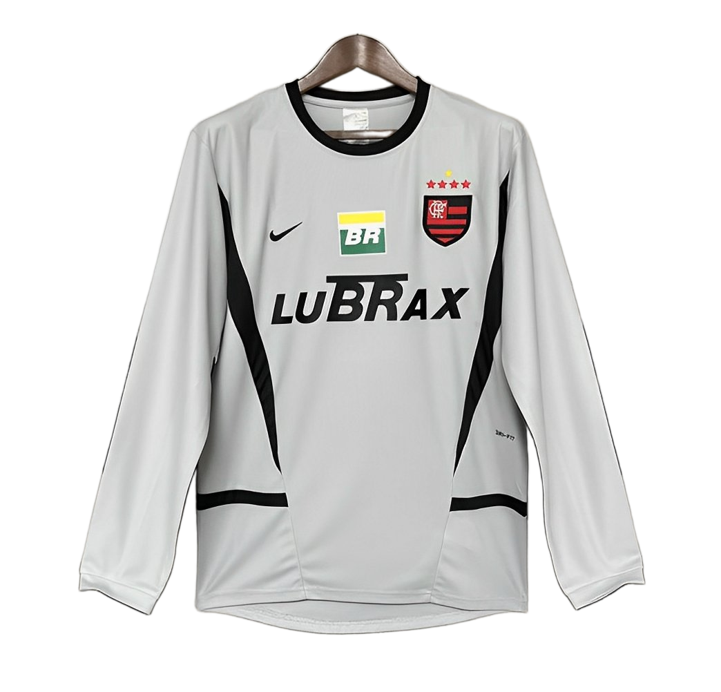 Flamengo 2002/03 Goalkeeper Jersey – Long Sleeve – Retro Version – Grey