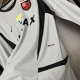 Flamengo 2002/03 Camisola de guarda-redes – Manga comprida – Versão retro – Cinzento