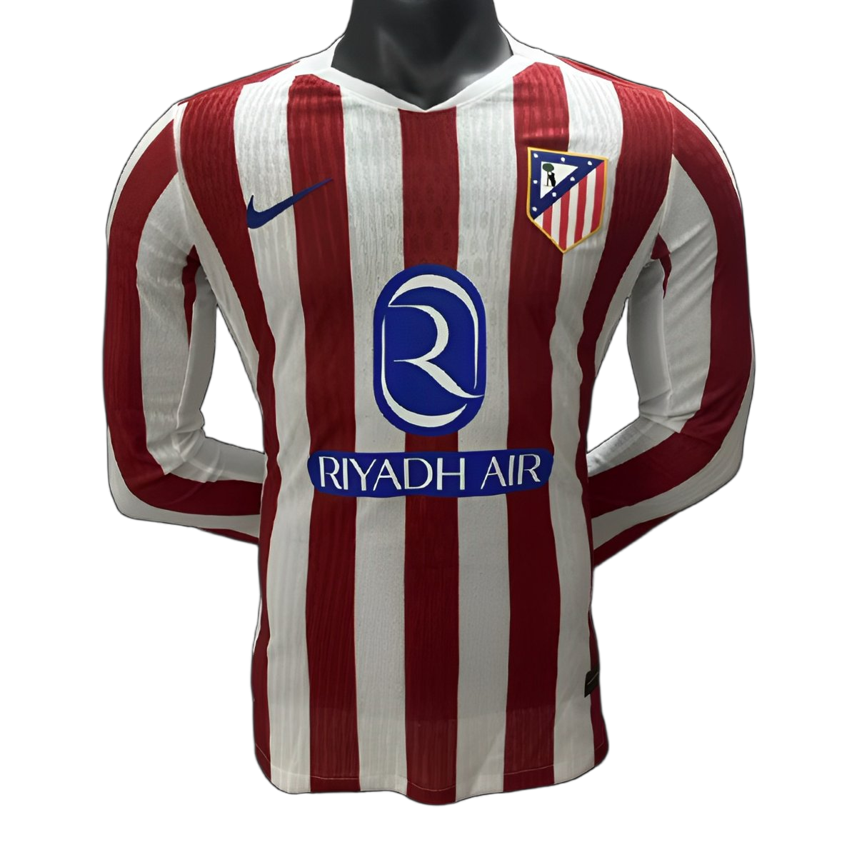 Atlético Madrid 2025/26 Home Jersey – Player Version – Long Sleeve