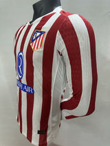 Atlético Madrid 2025/26 Home Jersey – Player Version – Long Sleeve