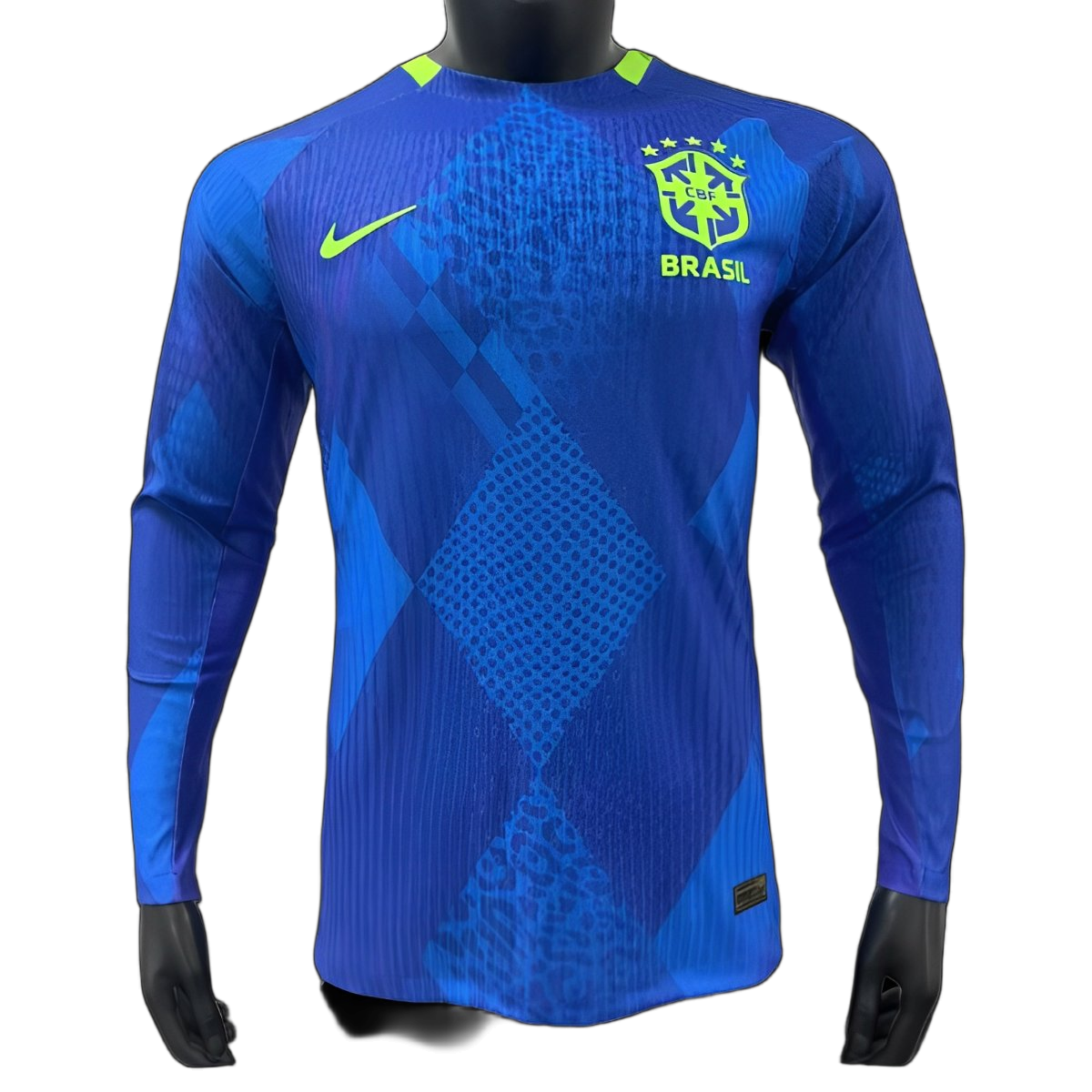 Brazil 2025 Away Jersey – Player Version – Long Sleeve – Blue