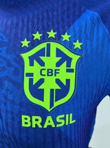 Brazil 2025 Away Jersey – Player Version – Long Sleeve – Blue