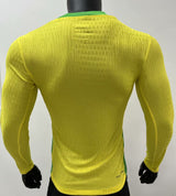 Brazil 2025 Home Jersey – Player Version – Long Sleeve