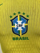 Brazil 2025 Home Jersey – Player Version – Long Sleeve