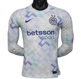 Inter Milan 2025/26 Away Jersey – Player Version – Long Sleeve – White