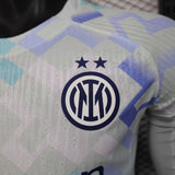 Inter Milan 2025/26 Away Jersey – Player Version – Long Sleeve – White
