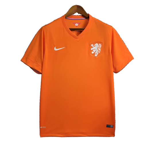 Netherlands 2014 Home Jersey – Retro Version