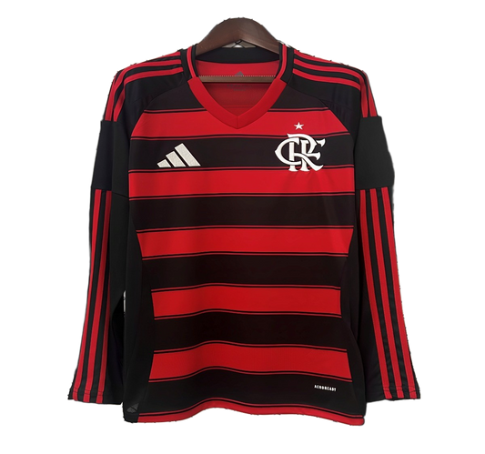 Flamengo 2025/26 Home Jersey – Long Sleeve