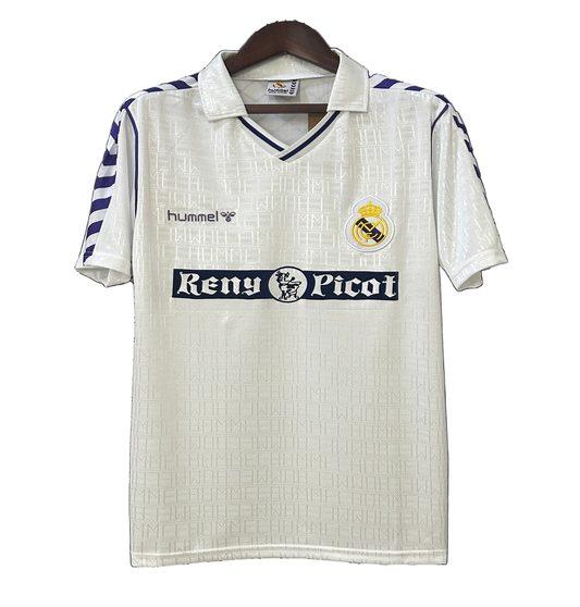 Real Madrid 1989/90 Home Jersey – Retro Version