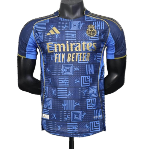 Real Madrid 2025/26 Away Jersey – Player Version – Blue