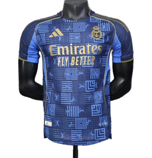 Real Madrid 2025/26 Away Jersey – Player Version – Blue