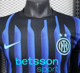 Inter Milan 2025/26 Home Jersey – Player Version – Long Sleeve