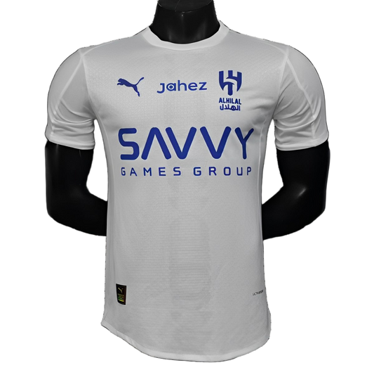 Al – hilal 2025/26 Away Jersey – Player Version – White/Blue