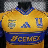 Tigres UANL 2025/26 Home Jersey – Player Version – Blue/Yellow