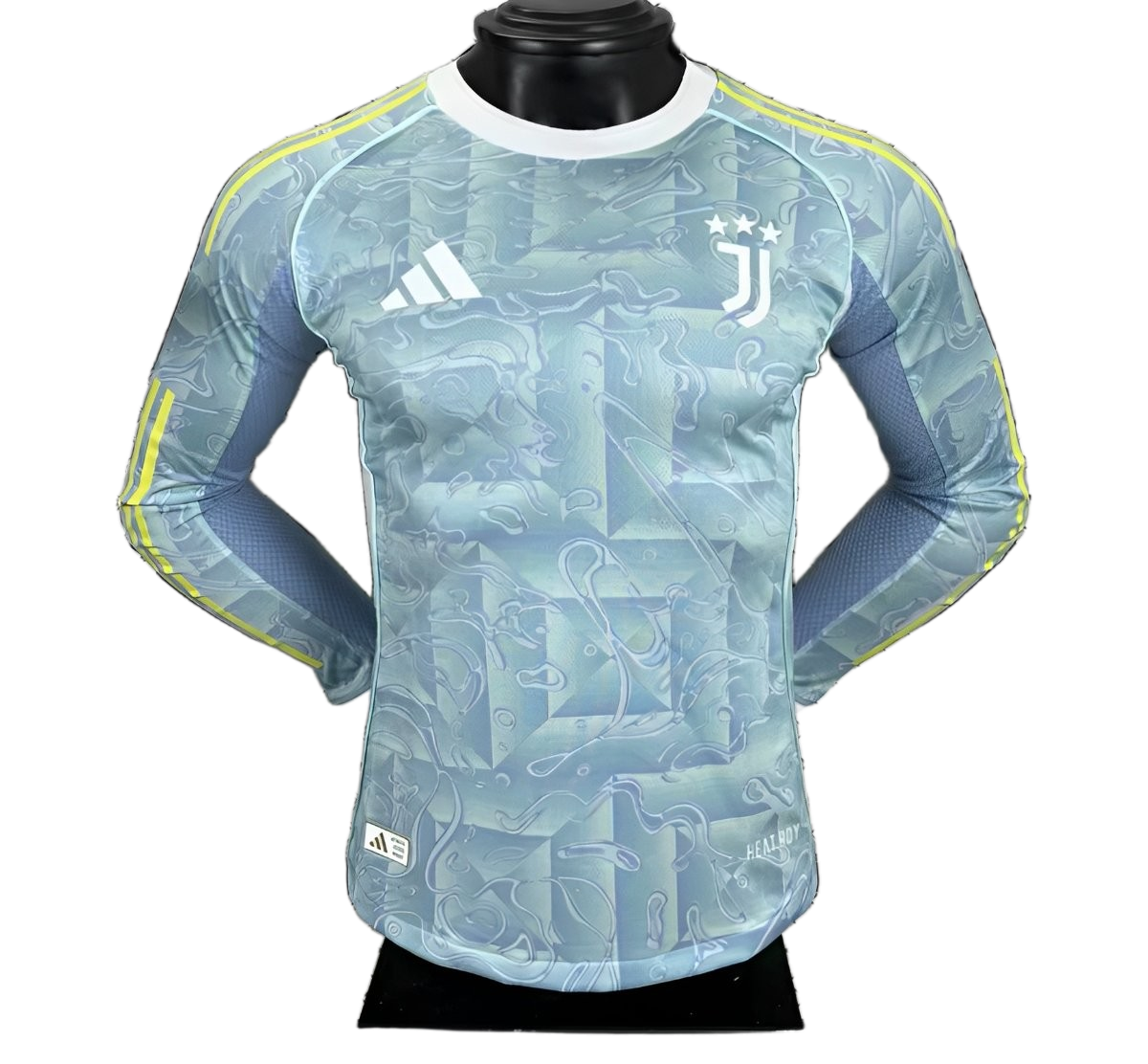 Juventus 2025/26 Away Jersey – Player Version – Long Sleeve – Blue