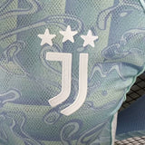Juventus 2025/26 Away Jersey – Player Version – Long Sleeve – Blue