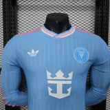 Inter Milan 2025/26 Third Jersey – Player Version – Long Sleeve – Blue