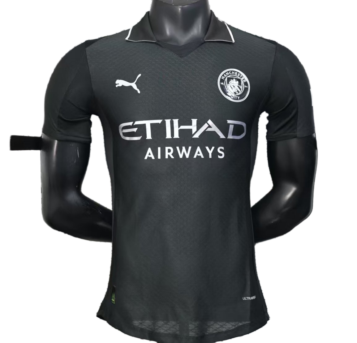 Manchester City 2025/26 Away Jersey – Player Version – Black