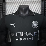 Manchester City 2025/26 Away Jersey – Player Version – Black