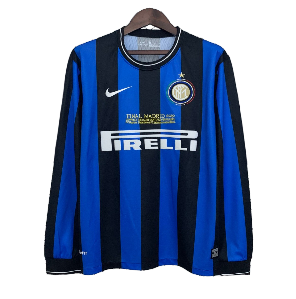 Inter Milan 2009/10 Home Jersey – Long Sleeve – Retro Version – Special Edition
