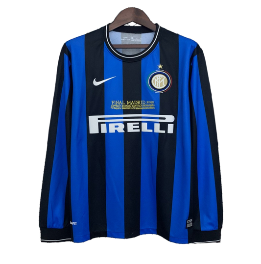 Inter Milan 2009/10 Home Jersey – Long Sleeve – Retro Version – Special Edition