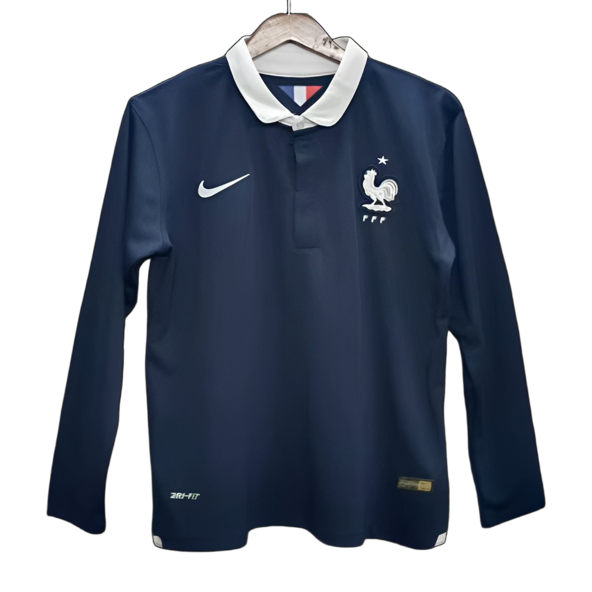 France 2014 Home Jersey – Long Sleeve – Retro Version