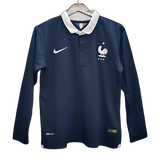 France 2014 Home Jersey – Long Sleeve – Retro Version