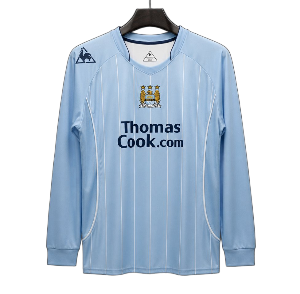 Manchester City 2007/08 Home Jersey – Long Sleeve – Retro Version