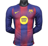 FC Barcelona 2025/26 Home Jersey – Player Version – Long Sleeve