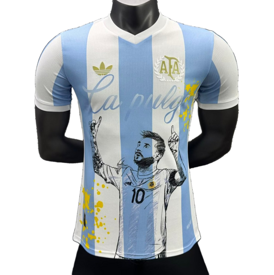Argentina 2025 Home Jersey – Player Version – Messi – Blue