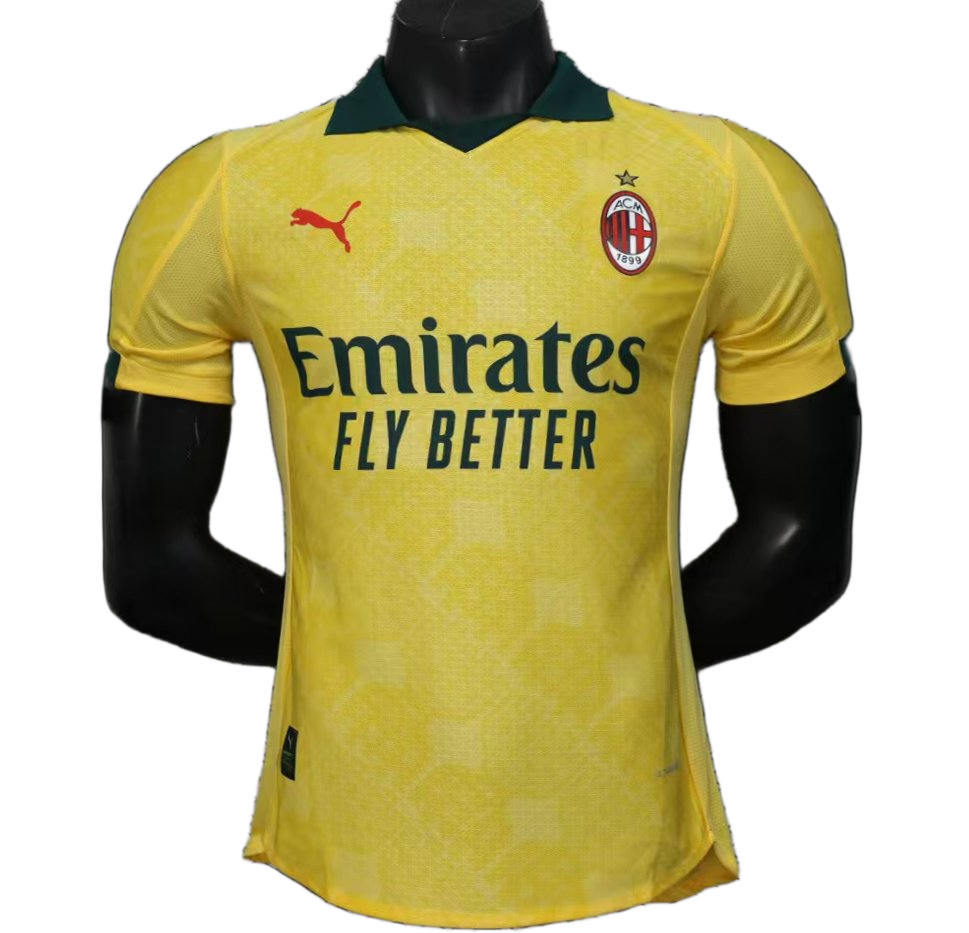 AC Milan 2025/26 Third Jersey – Player Version – Yellow
