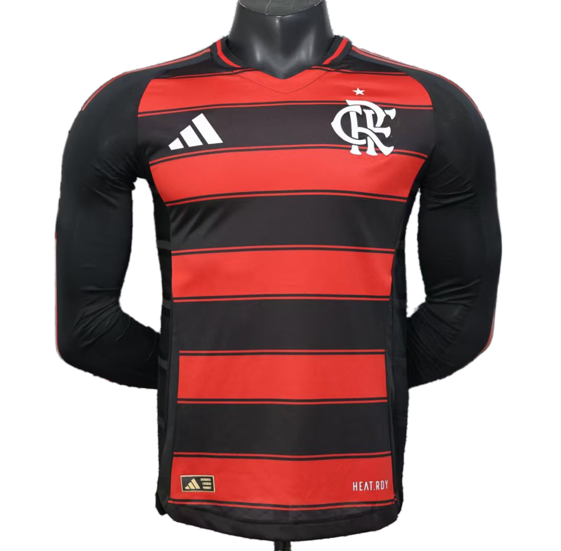 Flamengo 2025/26 Home Jersey – Player Version – Long Sleeve