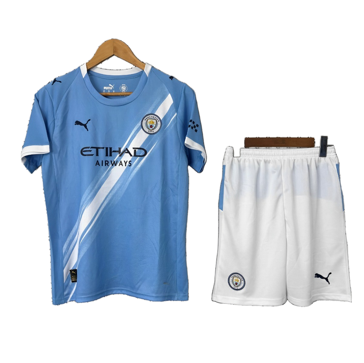 Manchester City 2025/26 Home Kids Kit