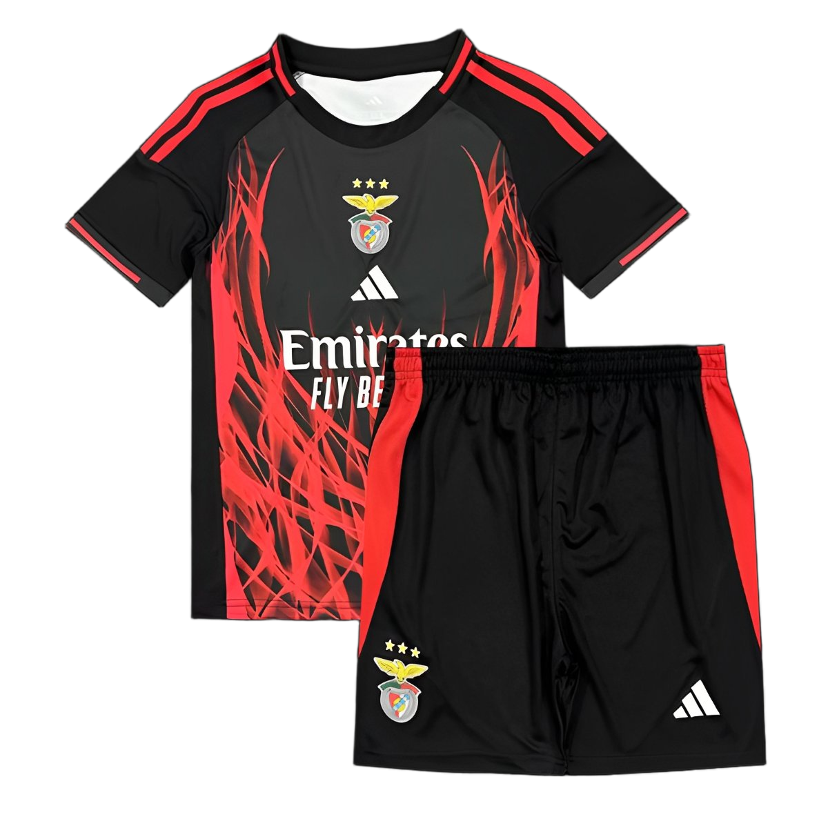 Benfica 2025/26 Away Kids Kit – Special Edition – Black