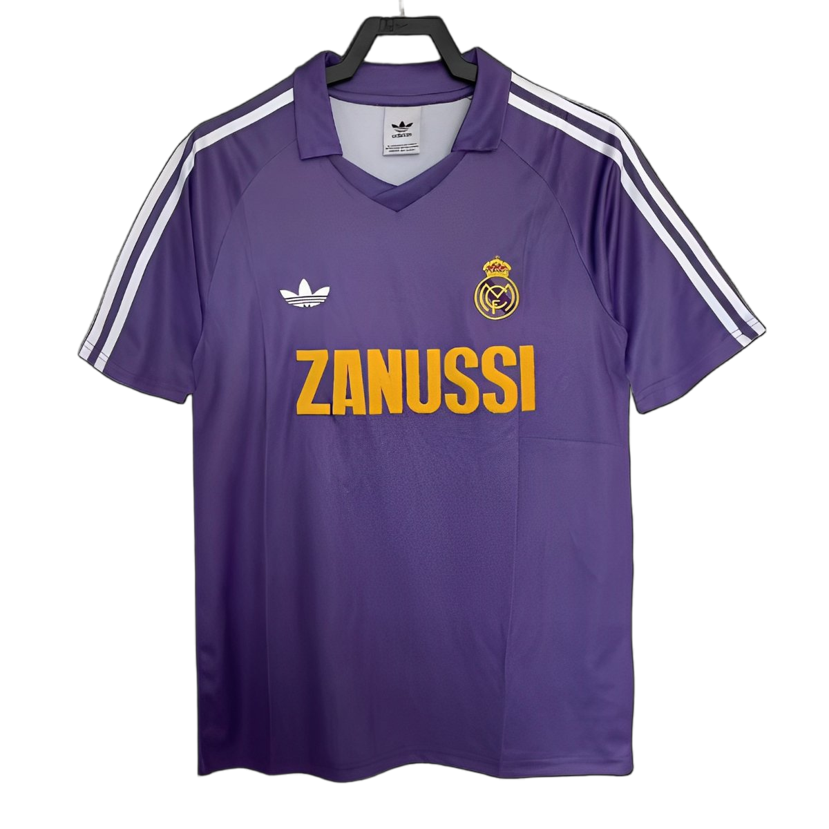 Real Madrid 1984/85 Away Jersey – Retro Version – Purple