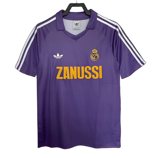 Real Madrid 1984/85 Away Jersey – Retro Version – Purple