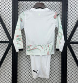 Portugal 2025 Away Kids Kit – Long Sleeve – White