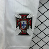 Portugal 2025 Away Kids Kit – Long Sleeve – White