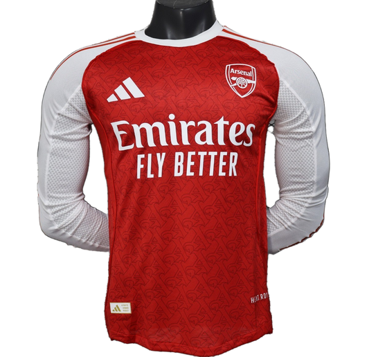 Arsenal 2025/26 Home Jersey – Player Version – Long Sleeve