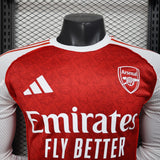 Arsenal 2025/26 Home Jersey – Player Version – Long Sleeve