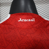 Arsenal 2025/26 Camisola principal – Versão jogador – Manga comprida