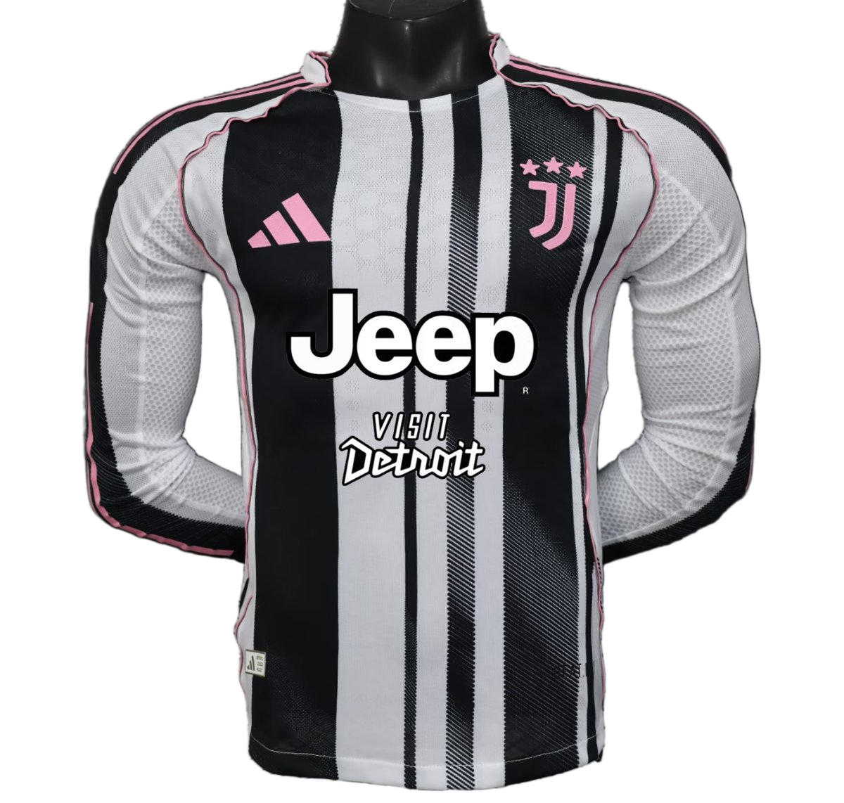 Juventus 2025/26 Home Jersey – Player Version – Long Sleeve