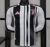 Juventus 2025/26 Camisola principal – Versão jogador – Manga comprida