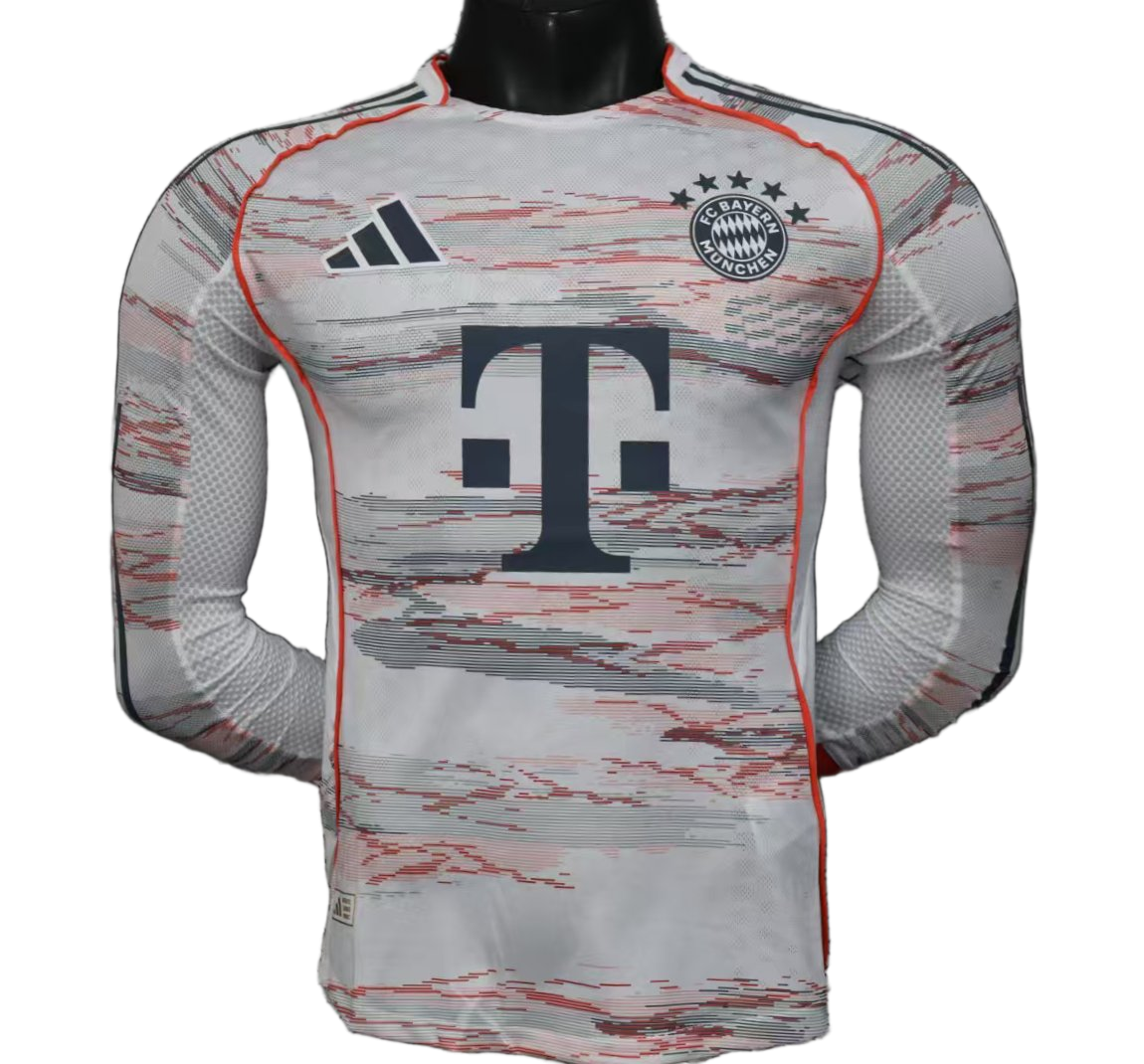 Bayern Munich 2025/26 Away Jersey – Player Version – Long Sleeve