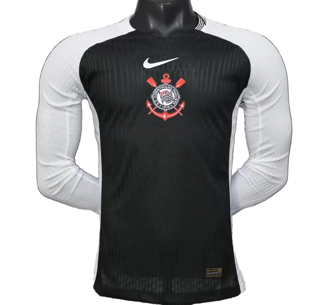 Corinthians 2025/26 Home Jersey – Player Version – Long Sleeve – White